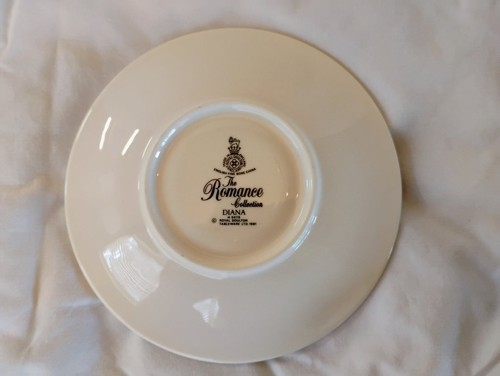 Royal Doulton "Diana" Tea Cup & Saucer — The Romance Collection