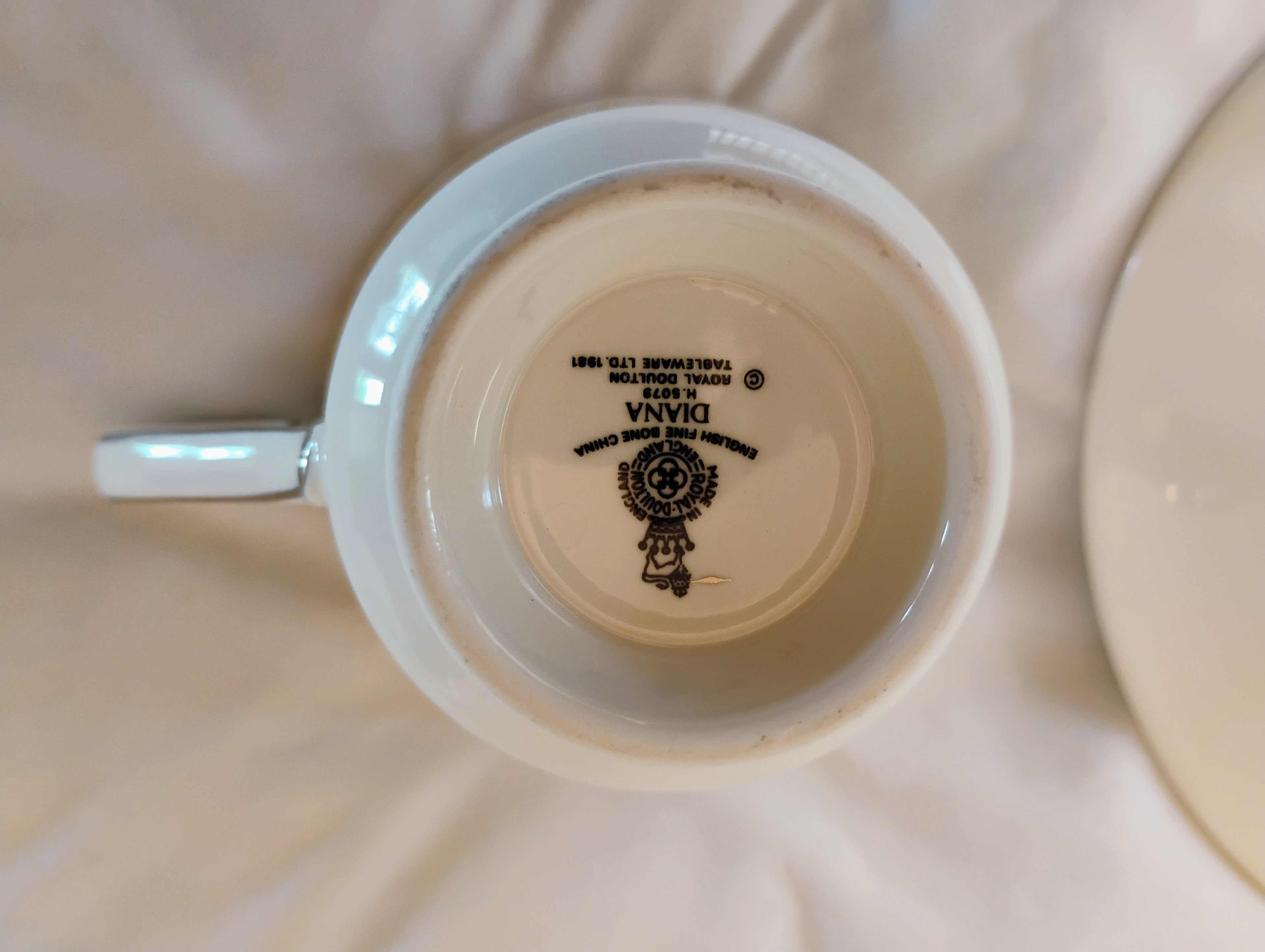 Royal Doulton "Diana" Tea Cup & Saucer — The Romance Collection