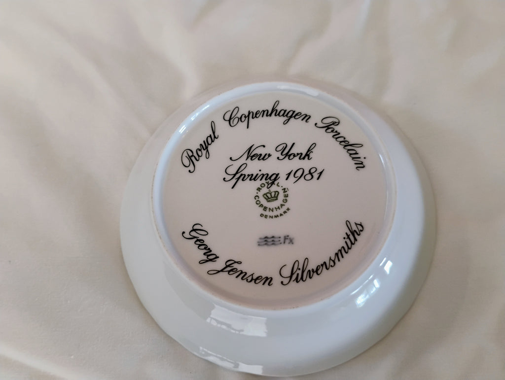 Royal Copenhagen Porcelain Dish — Georg Jensen Silversmiths, New York, Spring 1981