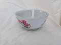 Ling Nan Chinese Export Porcelain Footed Bowl — Pink Rose Spray