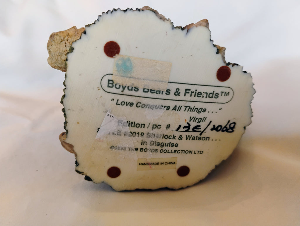 Boyds Bears & Friends — "Sherlock & Watson...in Disguise" Virgil Figurine #TCE93019, Ltd. Ed. #13E/2008