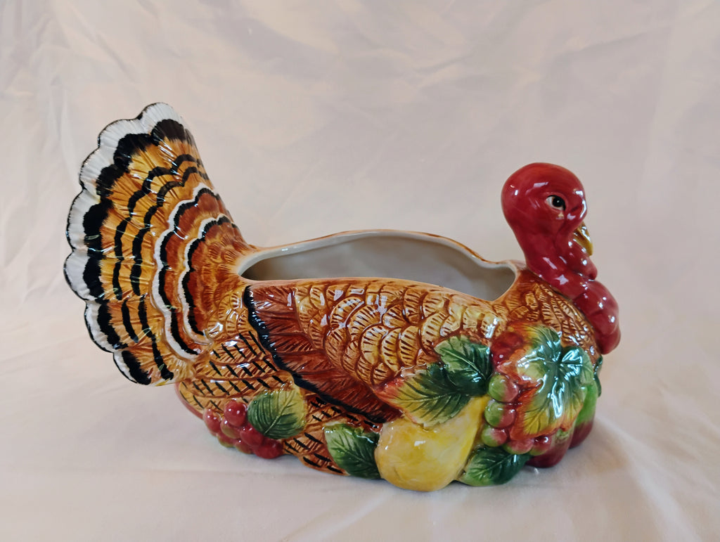 Fitz and Floyd Classics Harvest Heritage Turkey Serving Bowl — Original Box