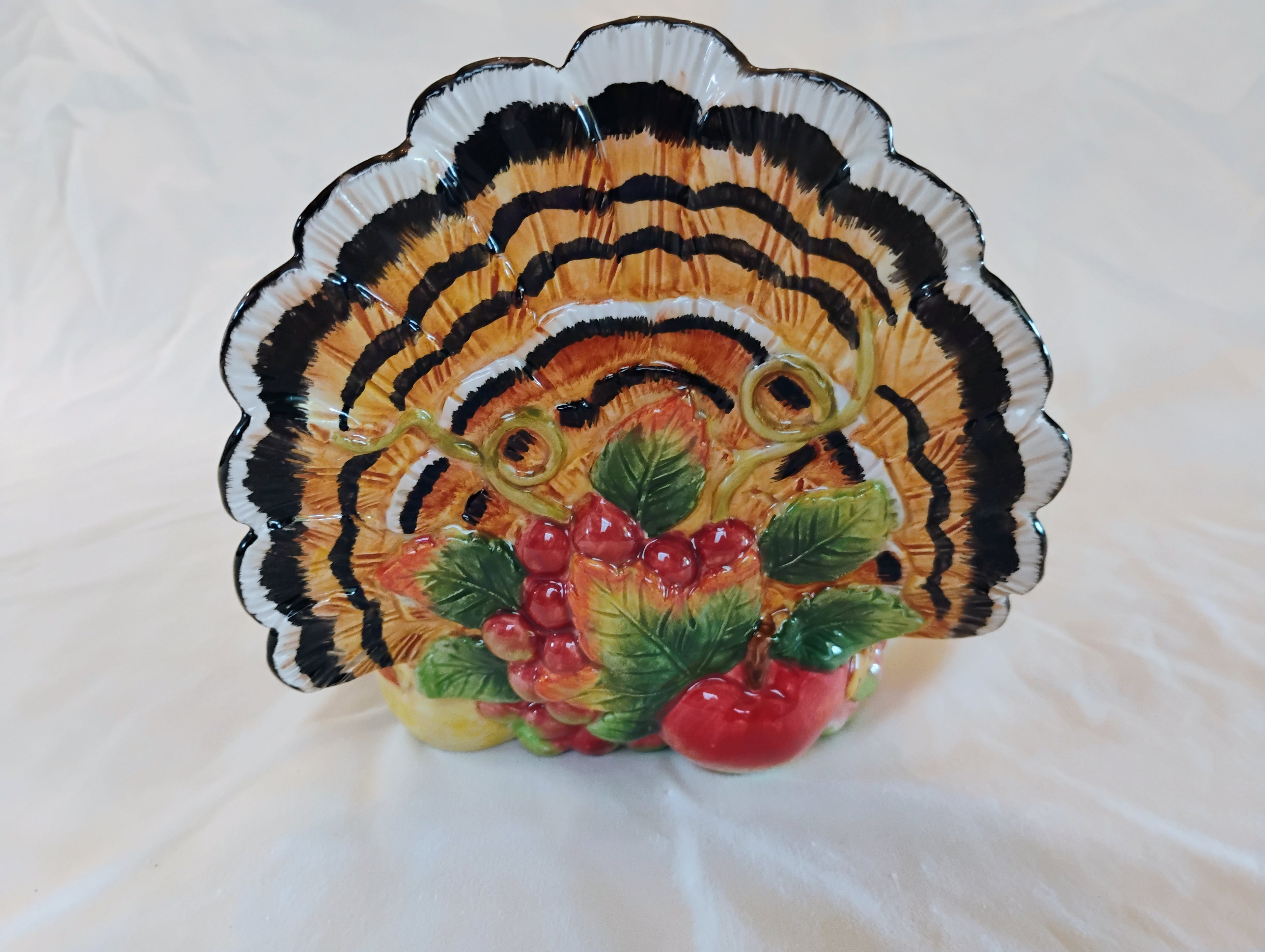 Fitz and Floyd Classics Harvest Heritage Turkey Serving Bowl — Original Box