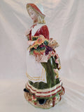 Fitz and Floyd Classics Harvest Heritage Pilgrim Woman Figurine — Original Box