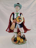Fitz and Floyd Classics Harvest Heritage Pilgrim Man Figurine — Original Box