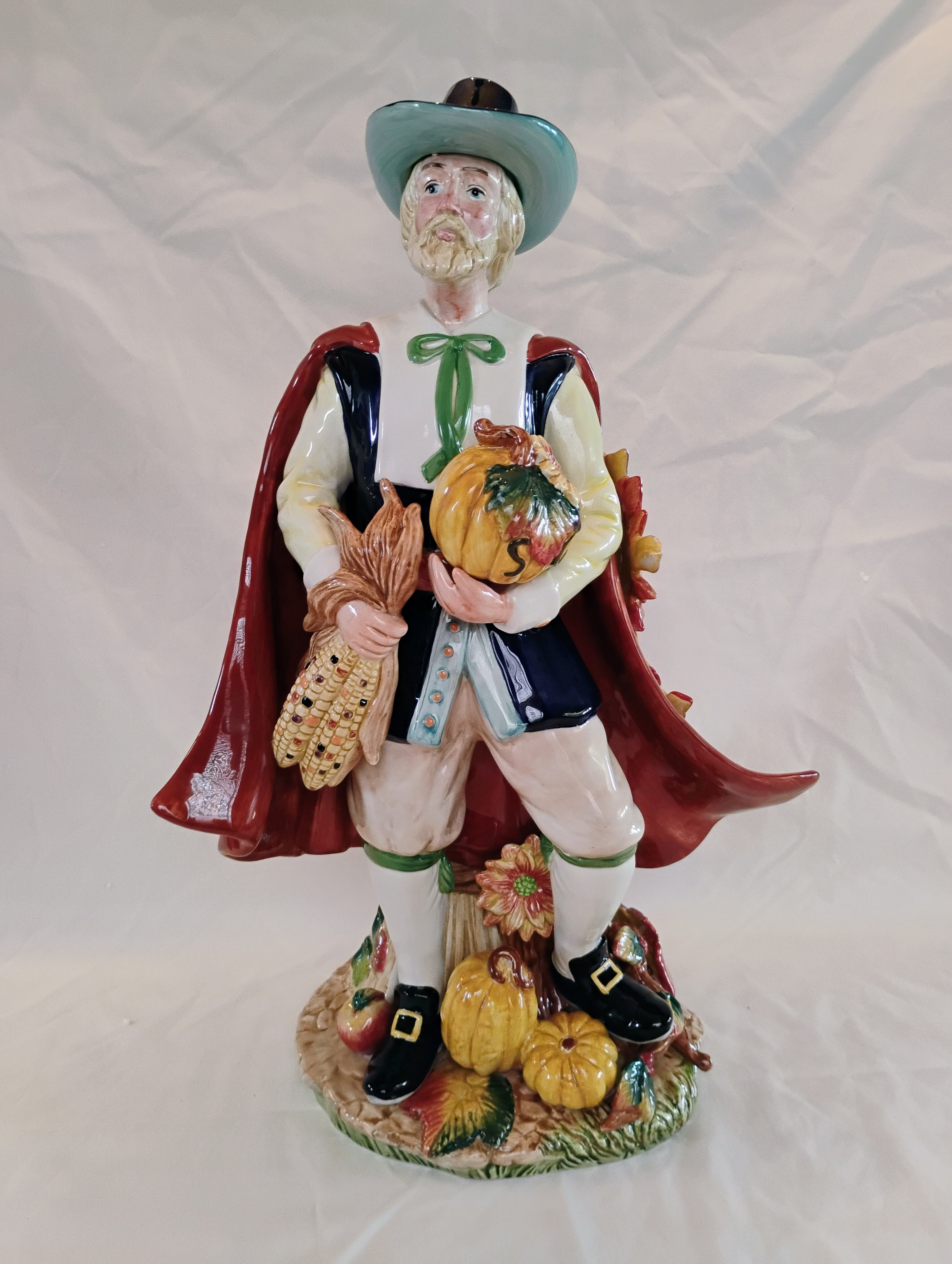 Fitz and Floyd Classics Harvest Heritage Pilgrim Man Figurine — Original Box
