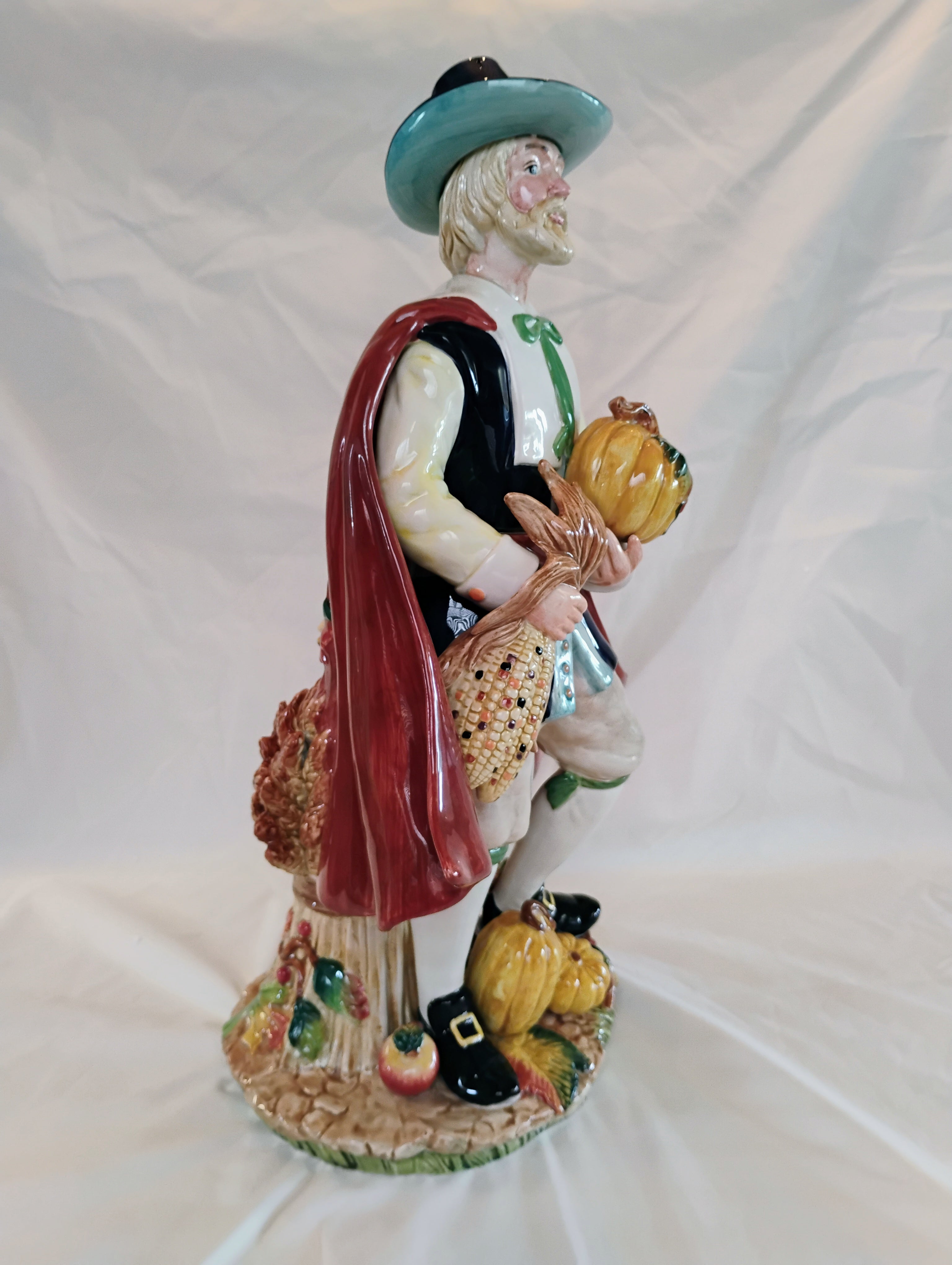 Fitz and Floyd Classics Harvest Heritage Pilgrim Man Figurine — Original Box