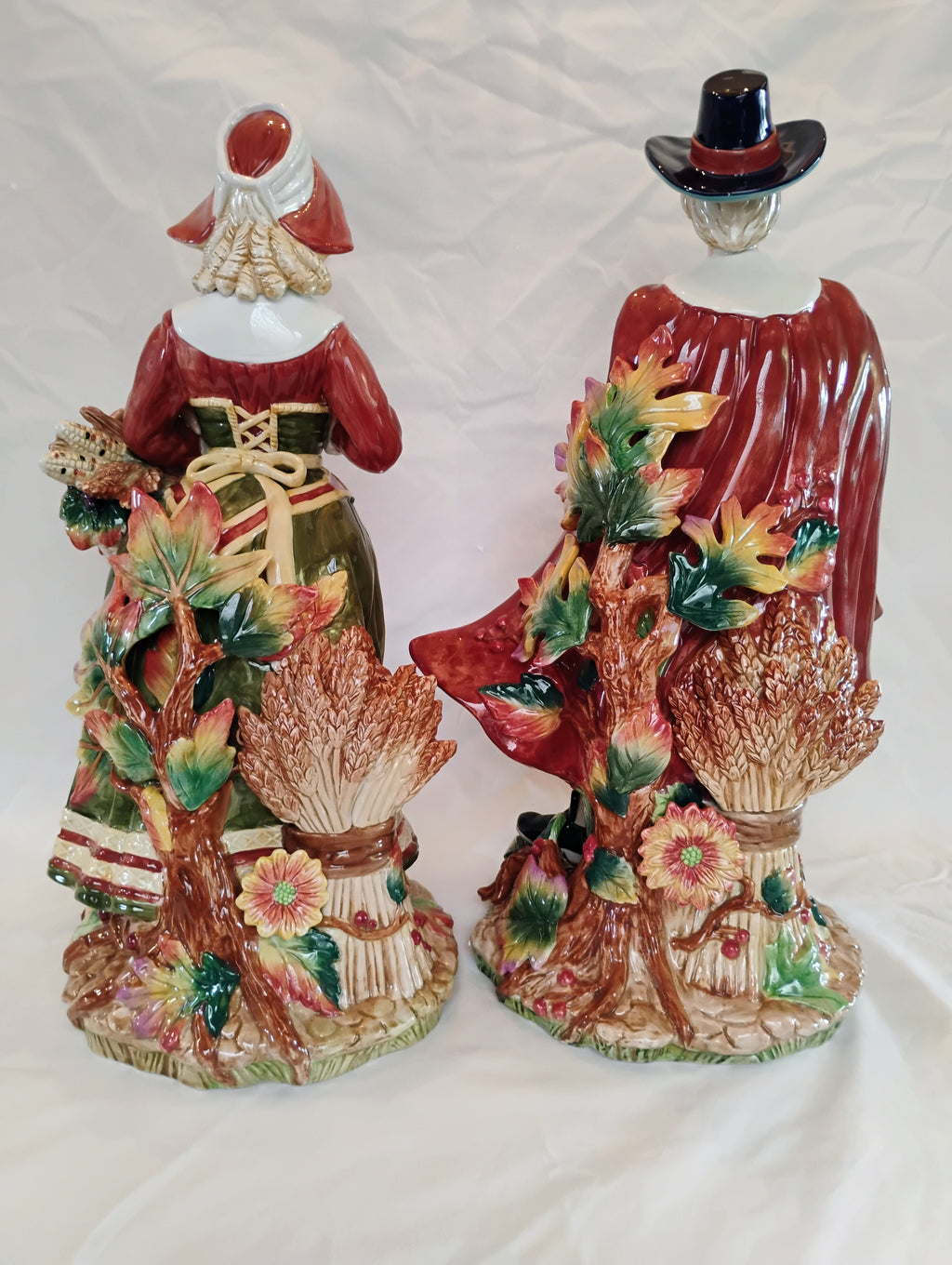Fitz and Floyd Classics Harvest Heritage Pilgrim Woman Figurine — Original Box