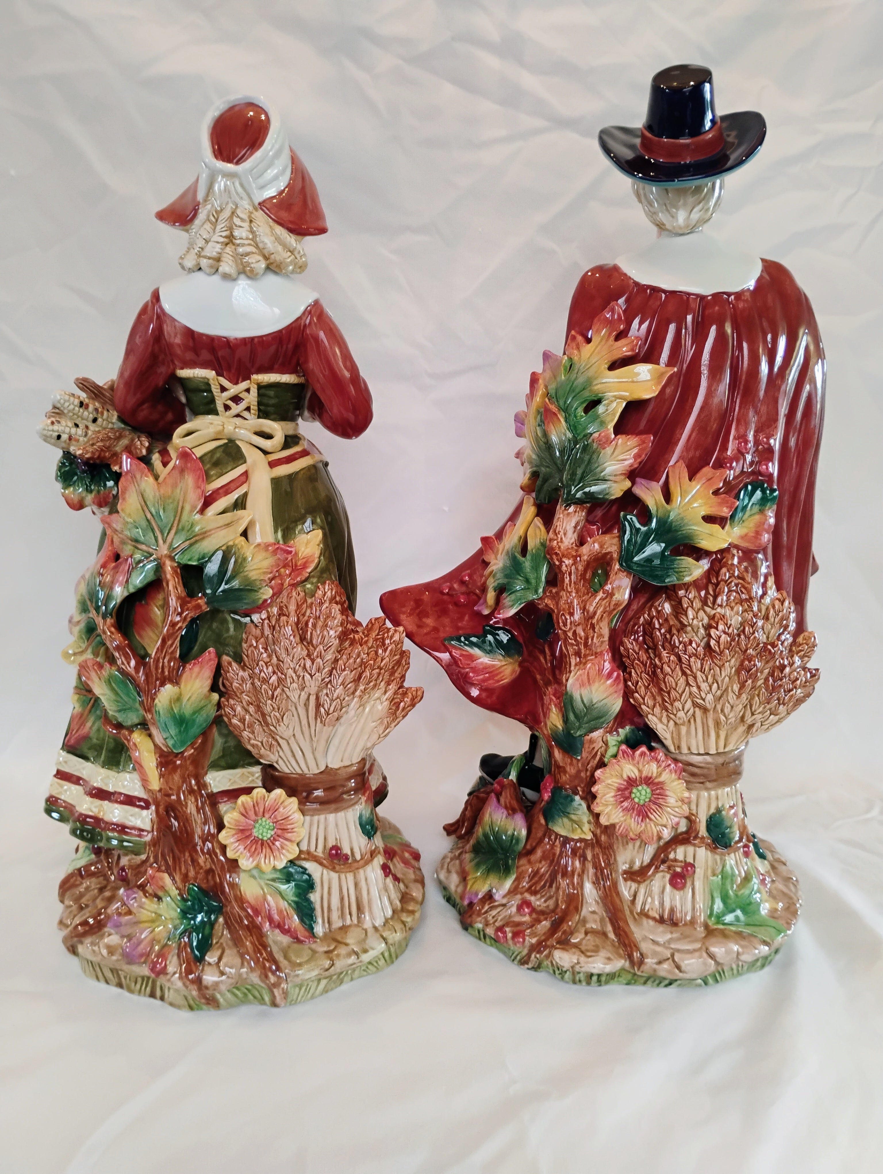 Fitz and Floyd Classics Harvest Heritage Pilgrim Woman Figurine — Original Box