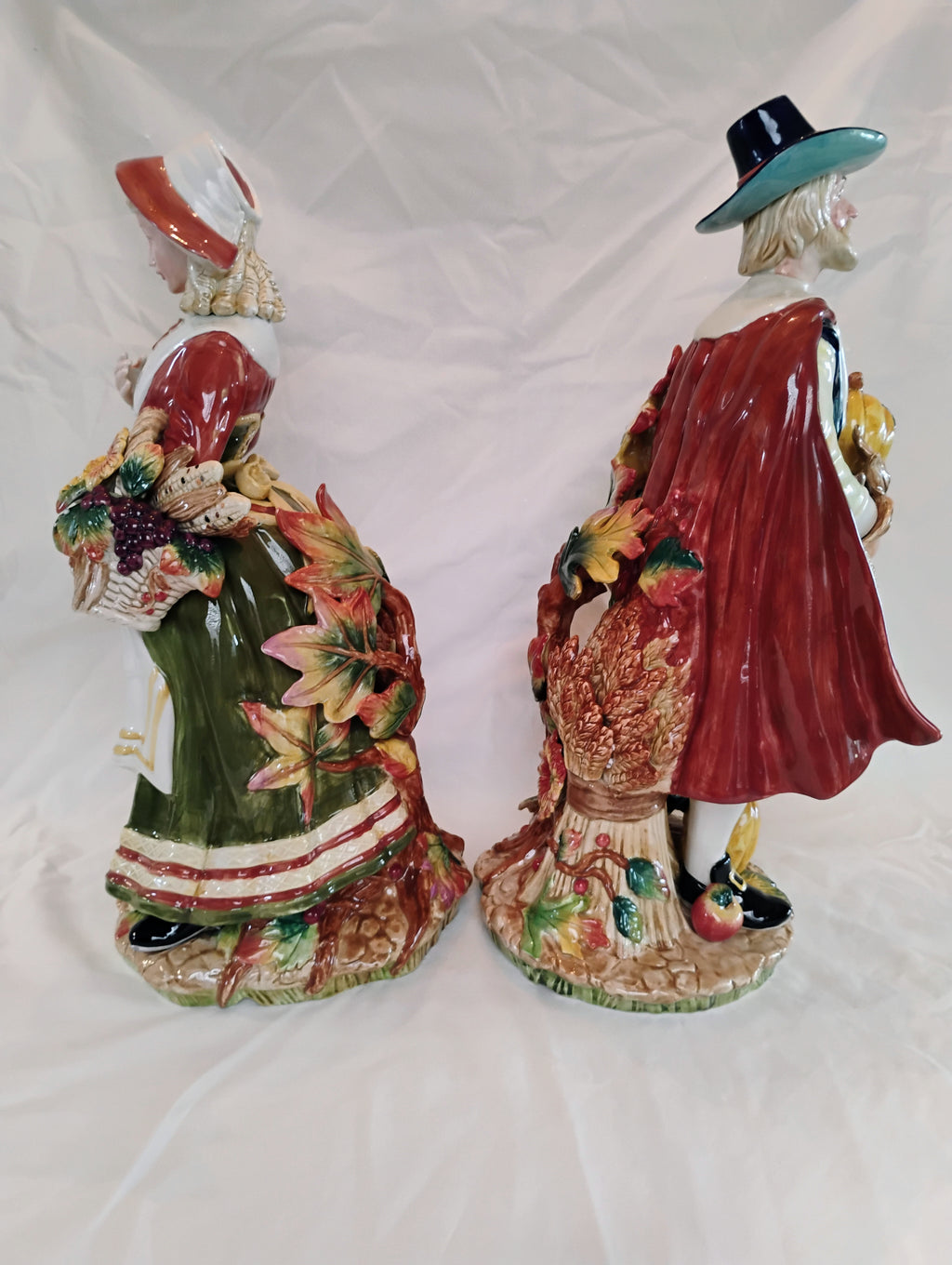 Fitz and Floyd Classics Harvest Heritage Pilgrim Woman Figurine — Original Box