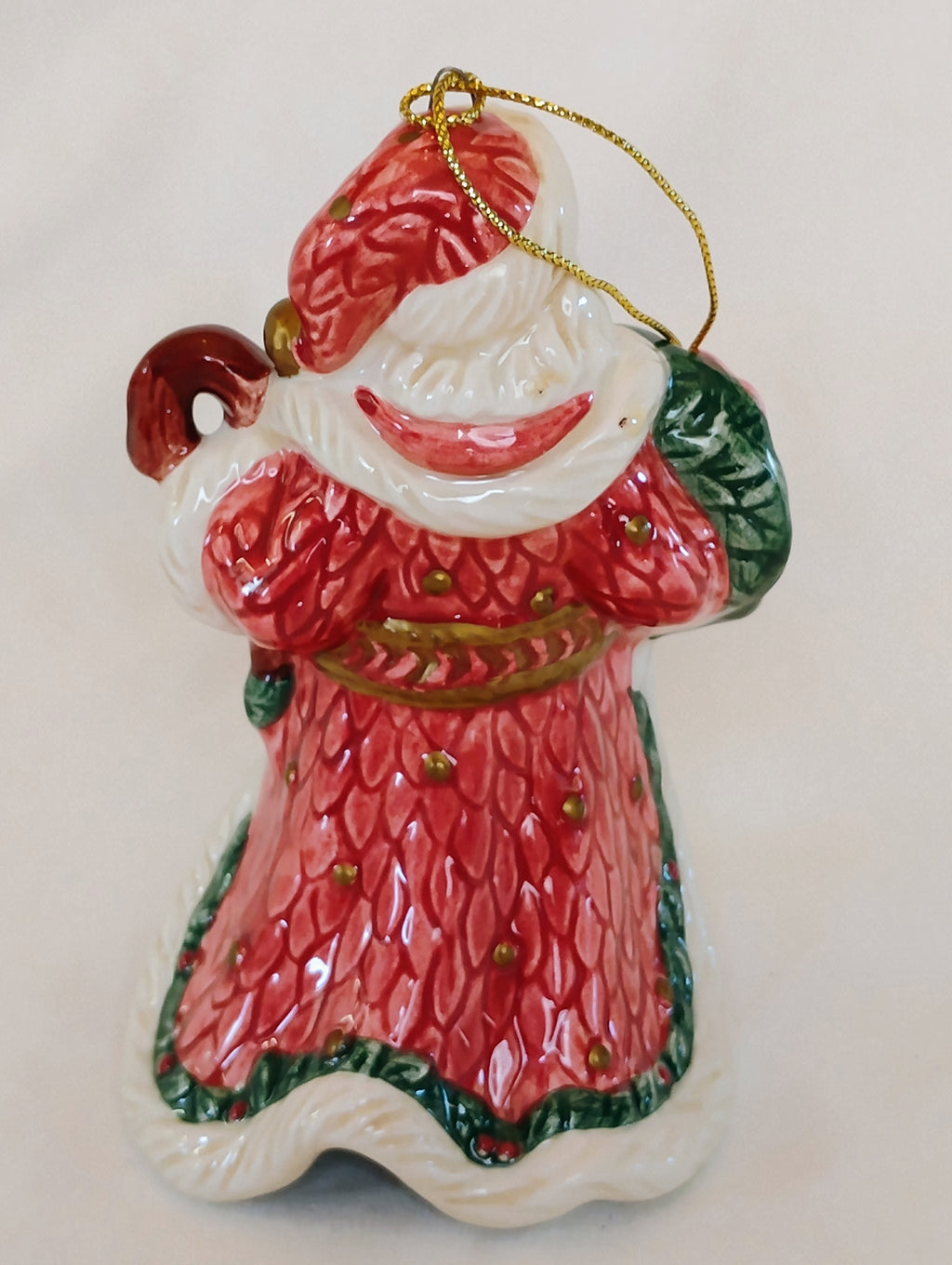 Fitz and Floyd Classics 2001 Dated Santa Claus Christmas Ornament