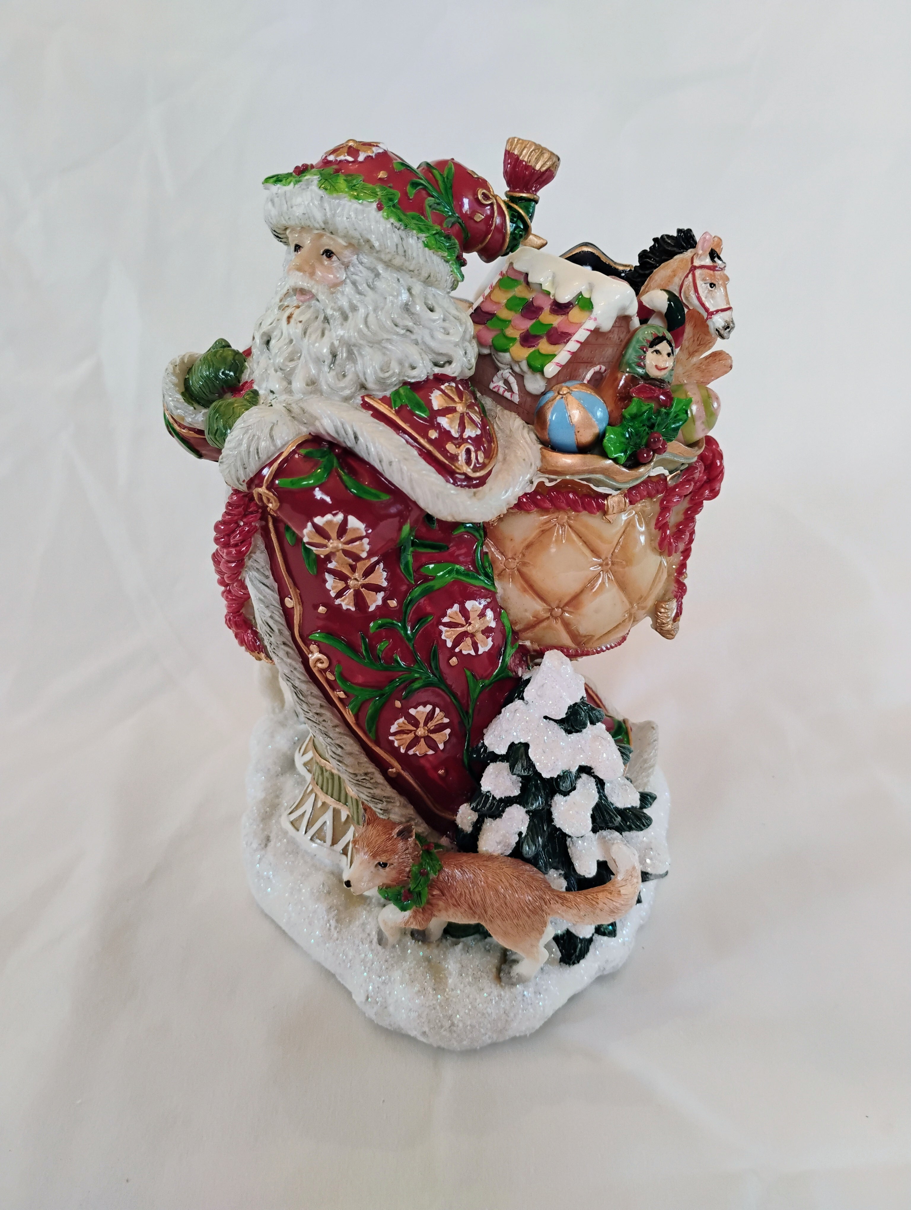 Fitz and Floyd Classics "O Holy Night" Santa Musical Figurine — Original Box