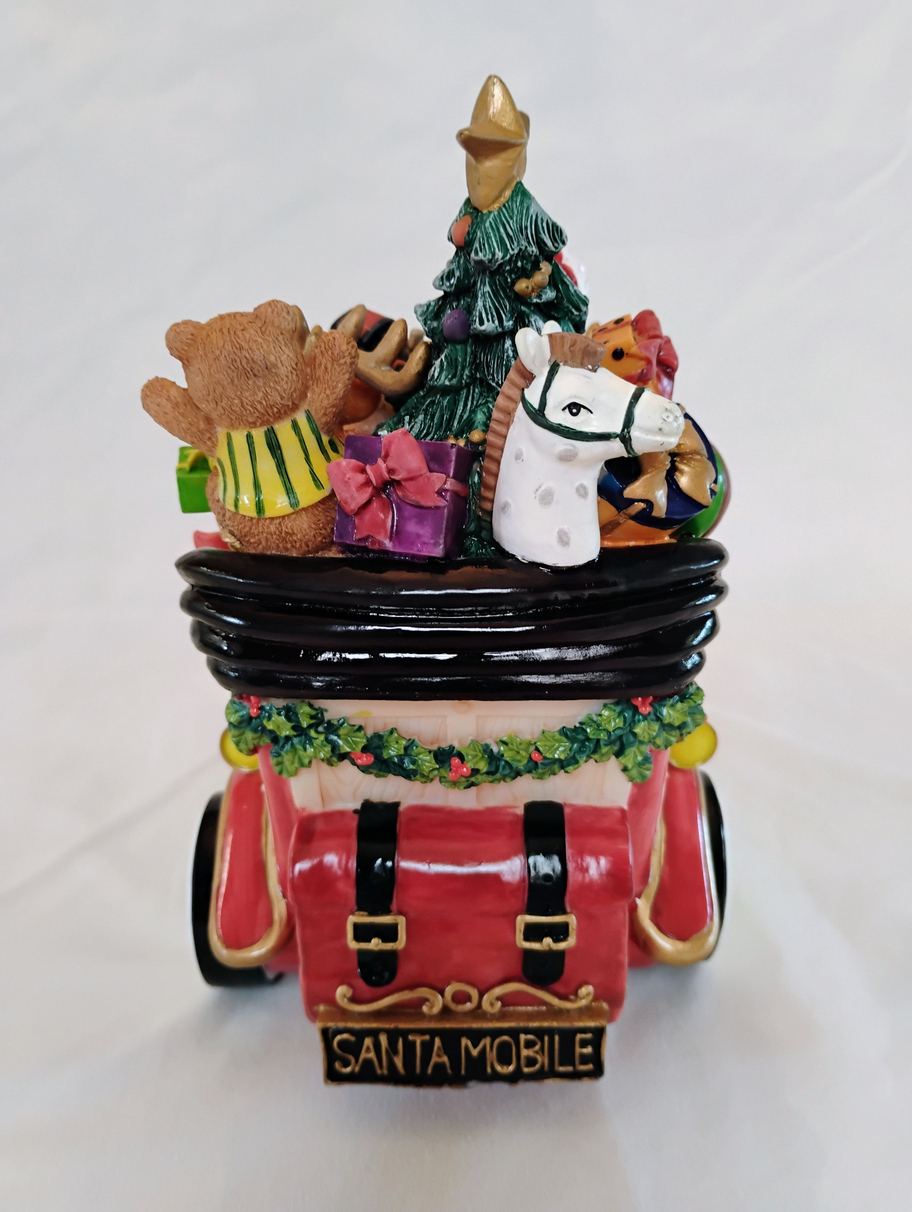 Fitz and Floyd "Here Comes Santa Claus" Santa Mobile Musical Figurine — Original Box