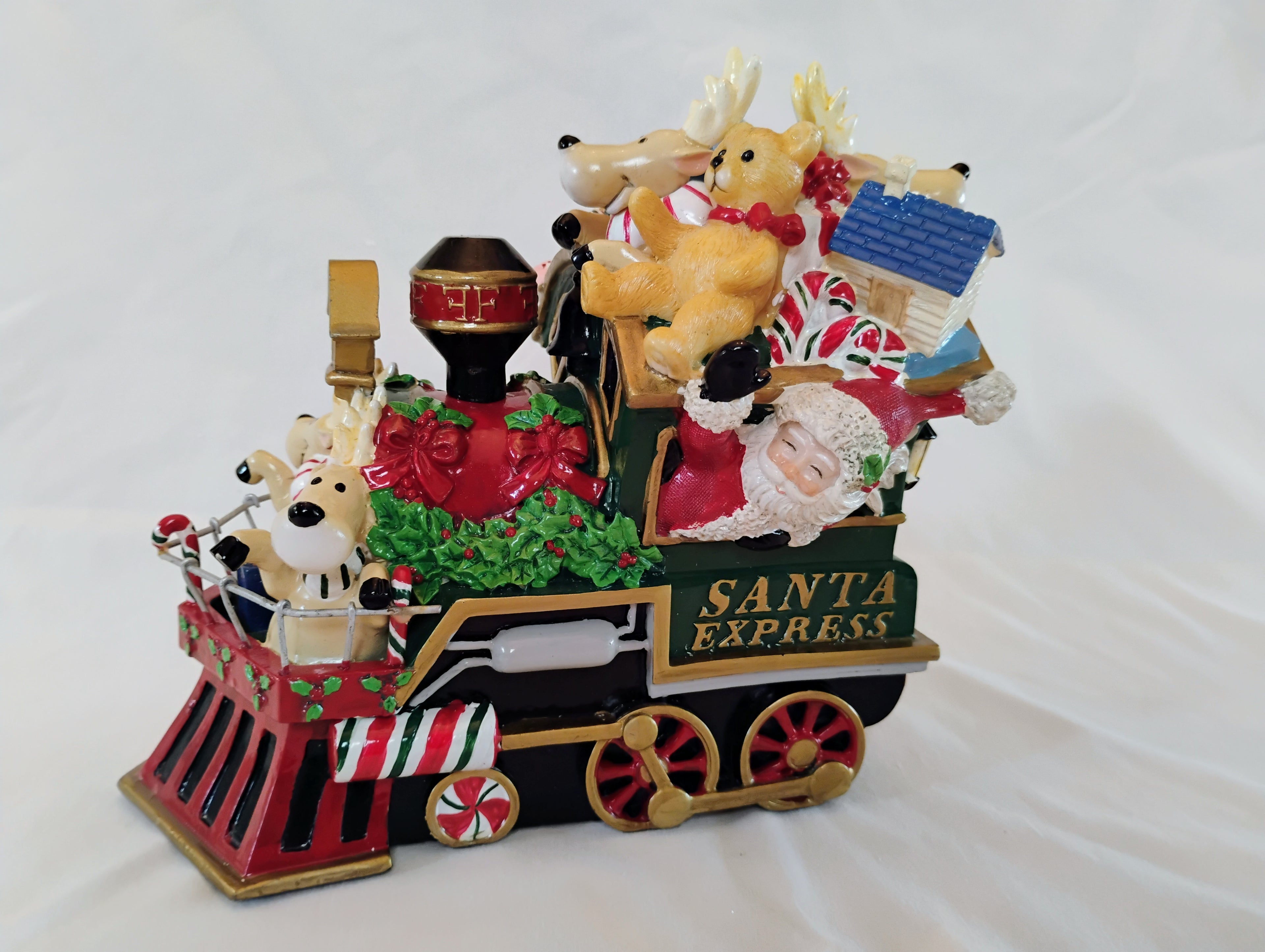 Fitz and Floyd Holiday Musicals "Toyland" Santa Express Train Musical Figurine — Original Box
