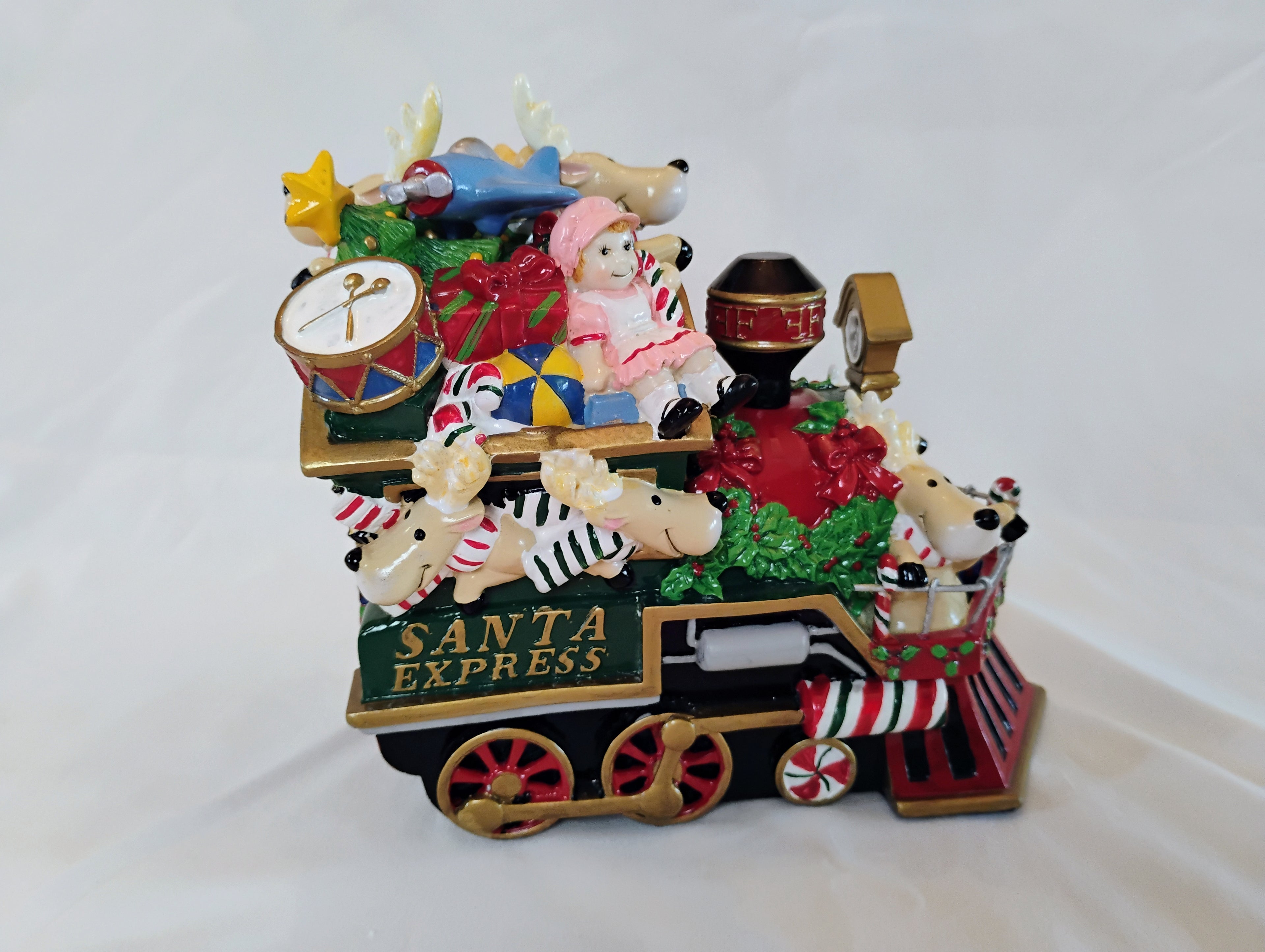 Fitz and Floyd Holiday Musicals "Toyland" Santa Express Train Musical Figurine — Original Box
