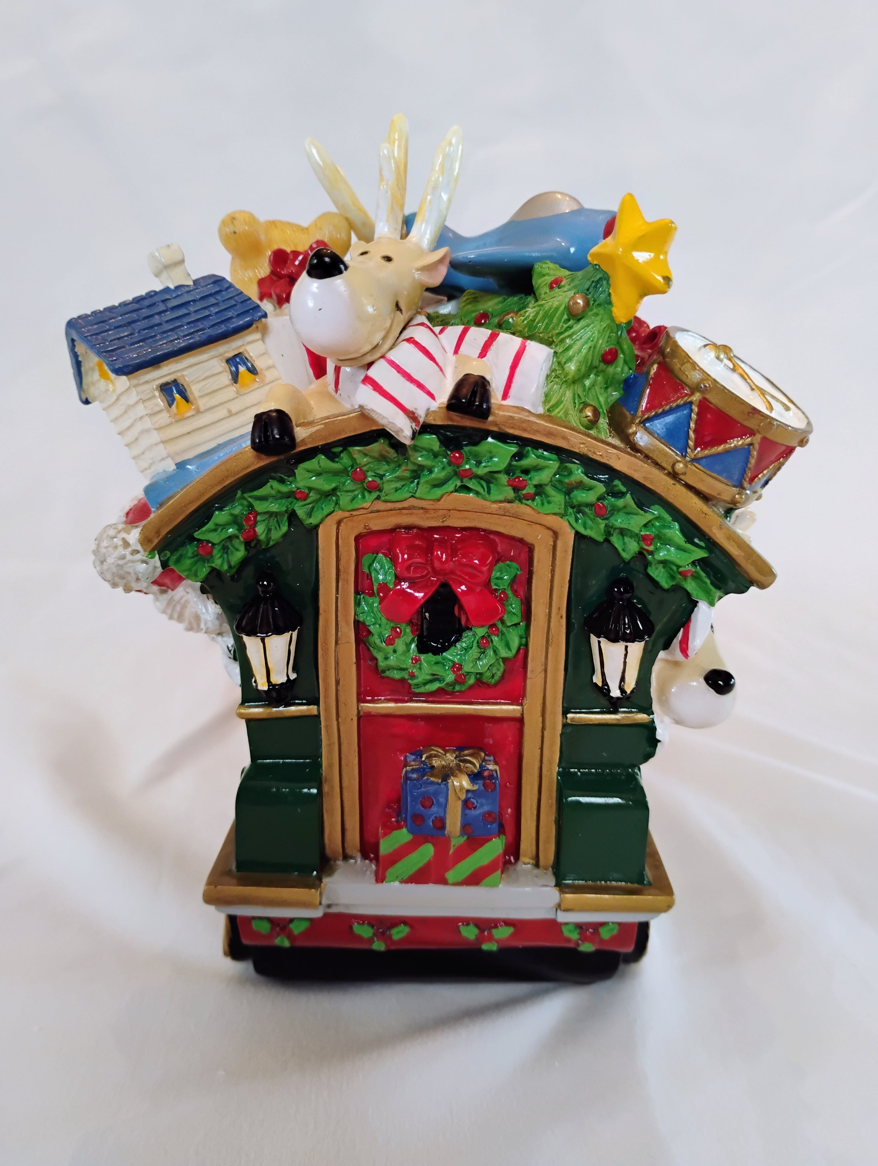 Fitz and Floyd Holiday Musicals "Toyland" Santa Express Train Musical Figurine — Original Box