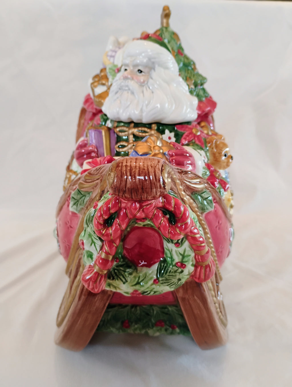 Fitz and Floyd Santa's Sleigh Cookie Jar