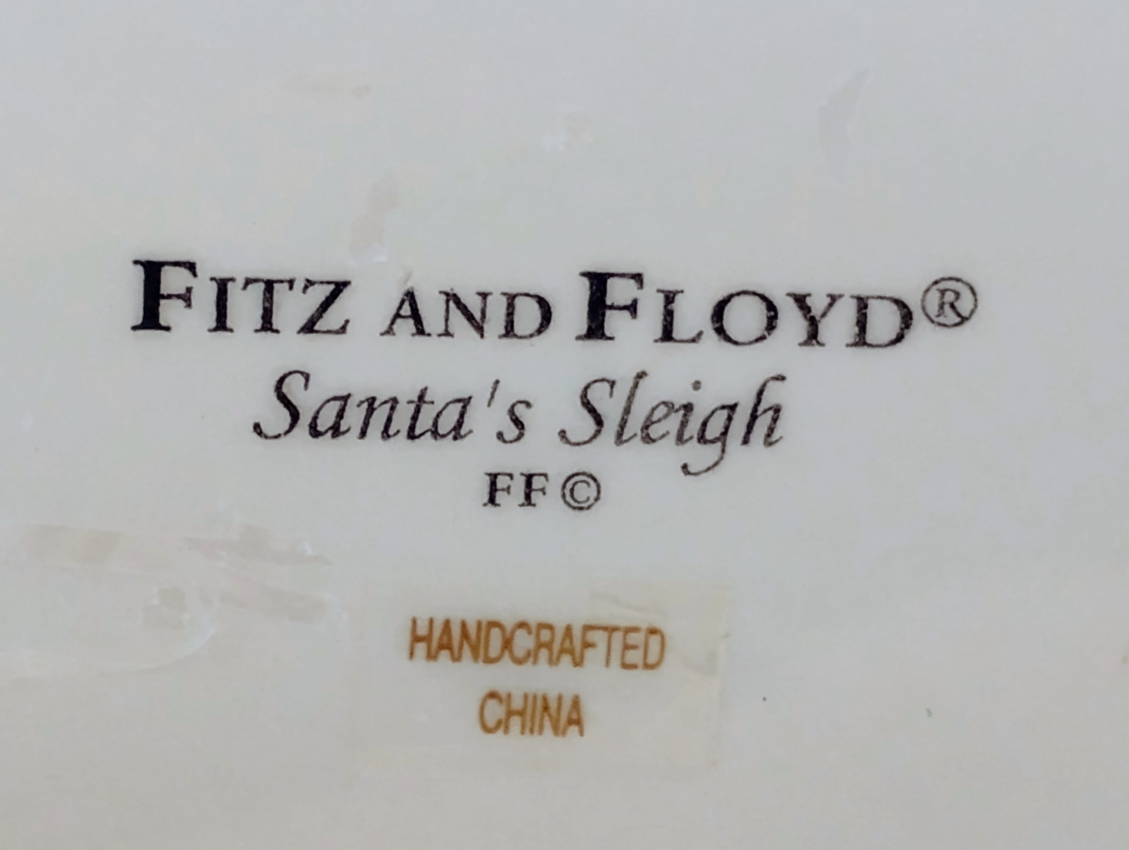 Fitz and Floyd Santa's Sleigh Cookie Jar