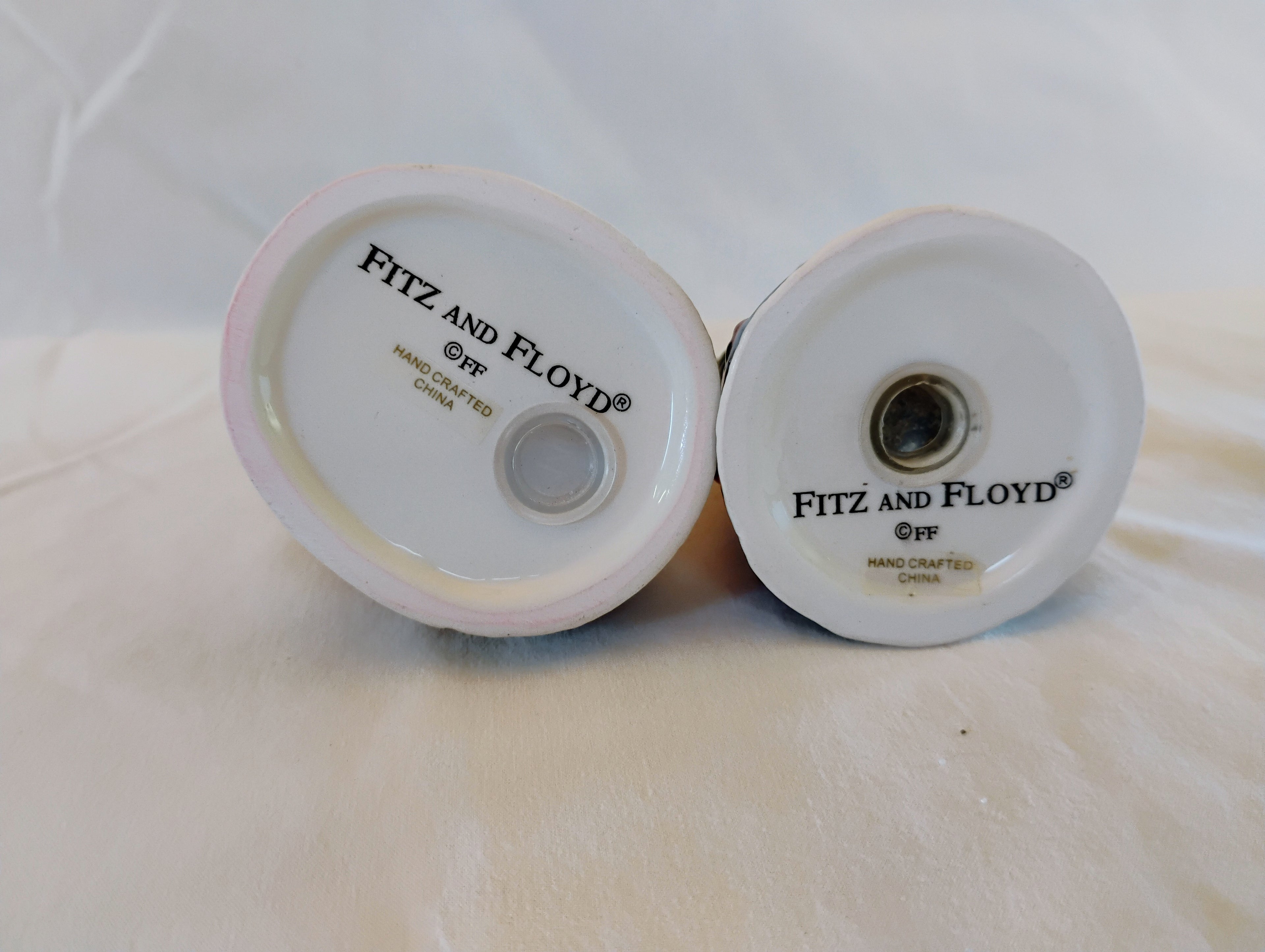 Fitz and Floyd Merry Christmas Santa & Christmas Tree Salt and Pepper Shakers