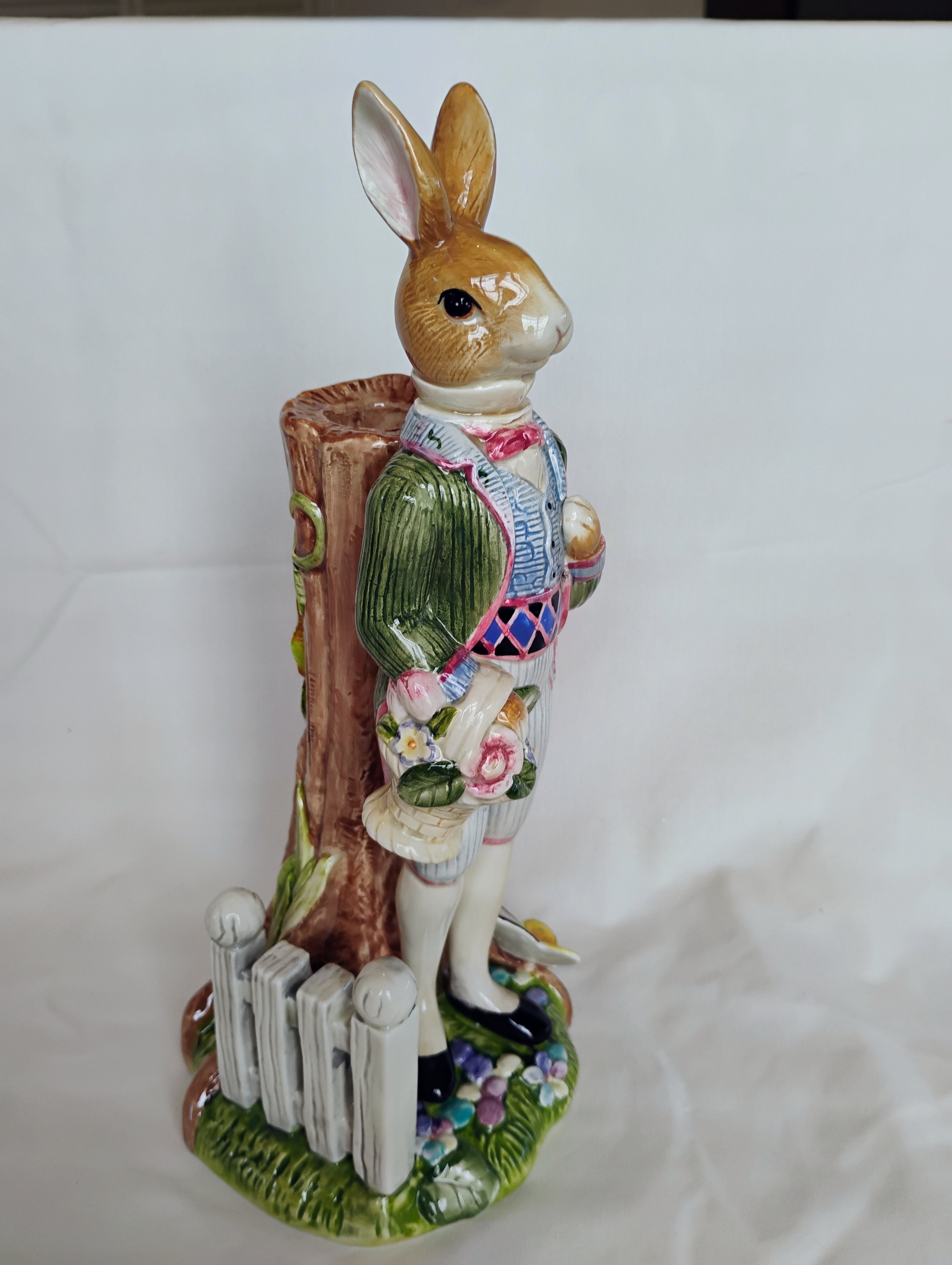 Fitz and Floyd Classics Old World Rabbits Gentleman Rabbit Figurine — Original Box