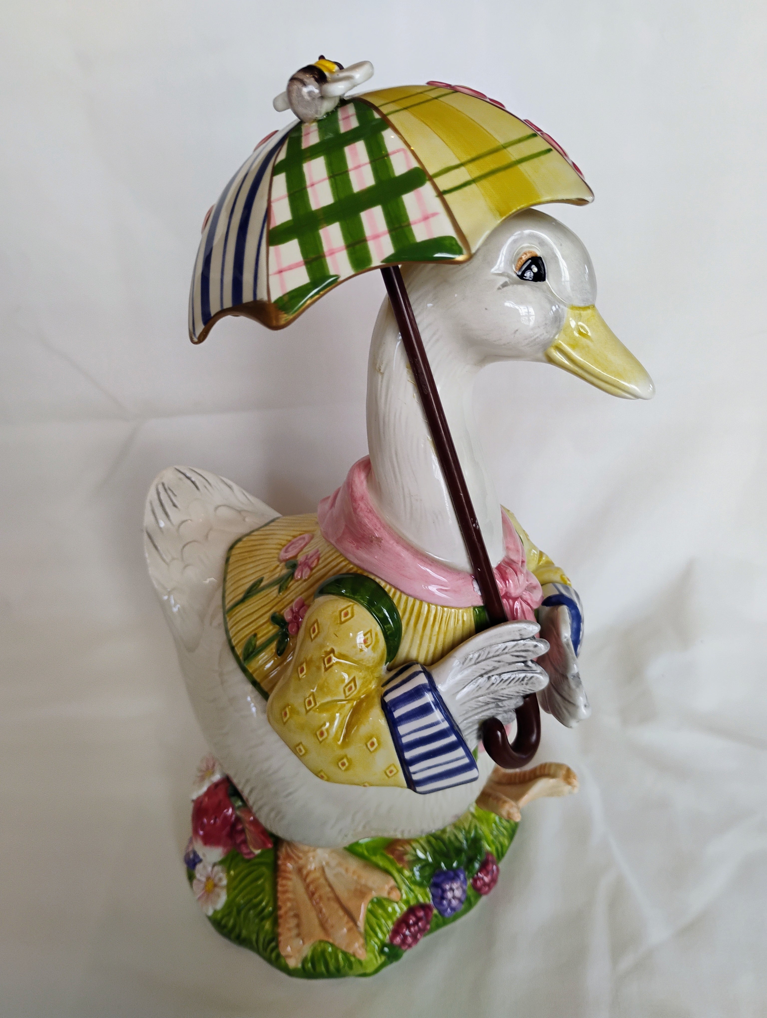 Fitz and Floyd Somerset Duck Cookie Jar with Original Box