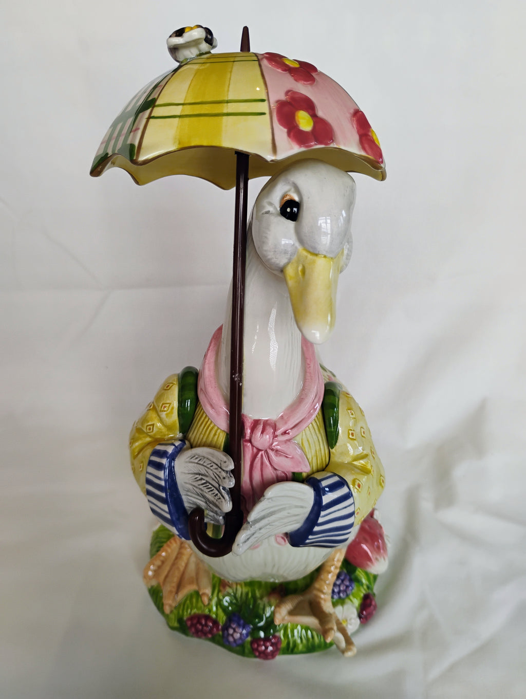 Fitz and Floyd Somerset Duck Cookie Jar with Original Box