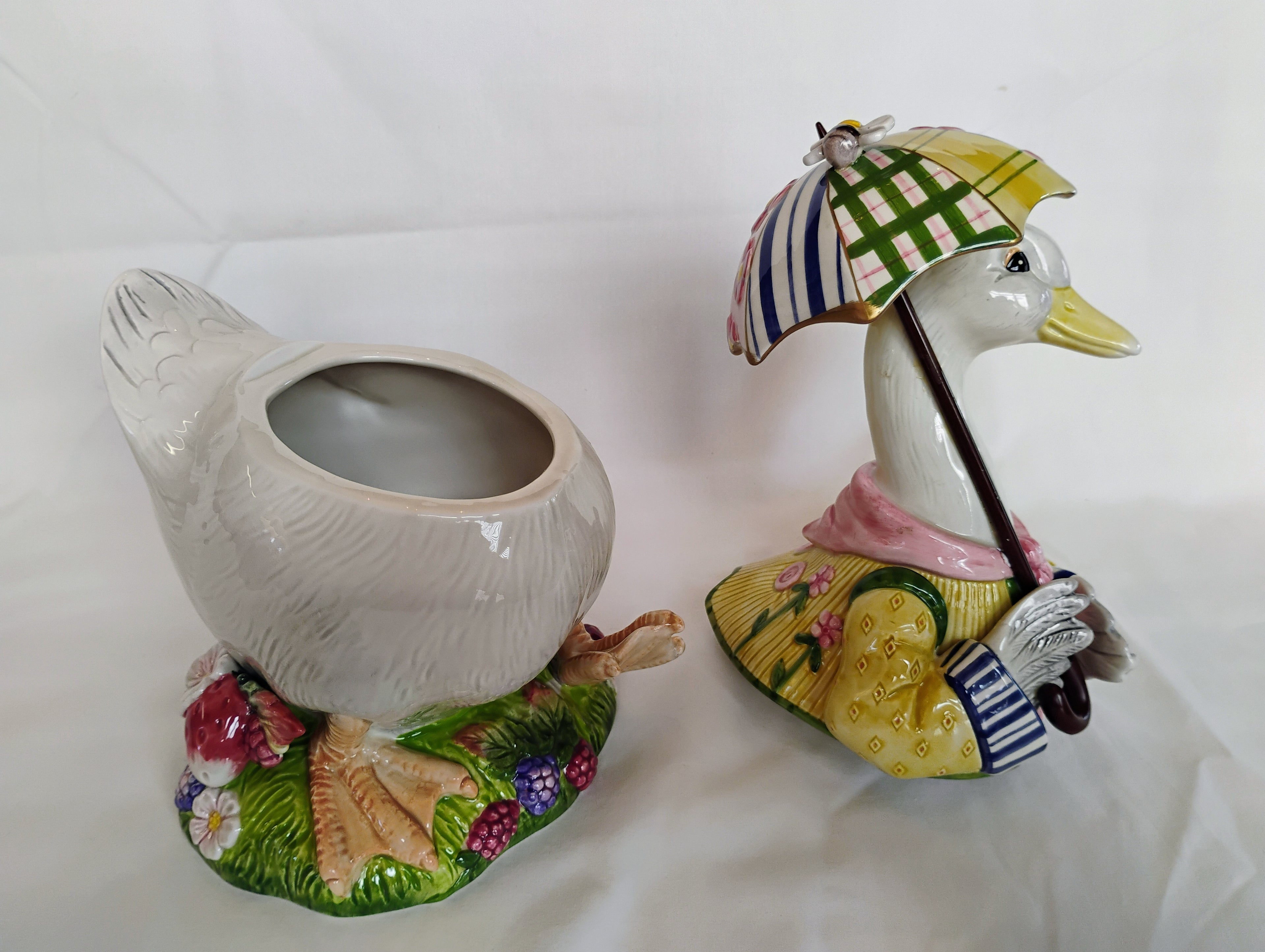 Fitz and Floyd Somerset Duck Cookie Jar with Original Box