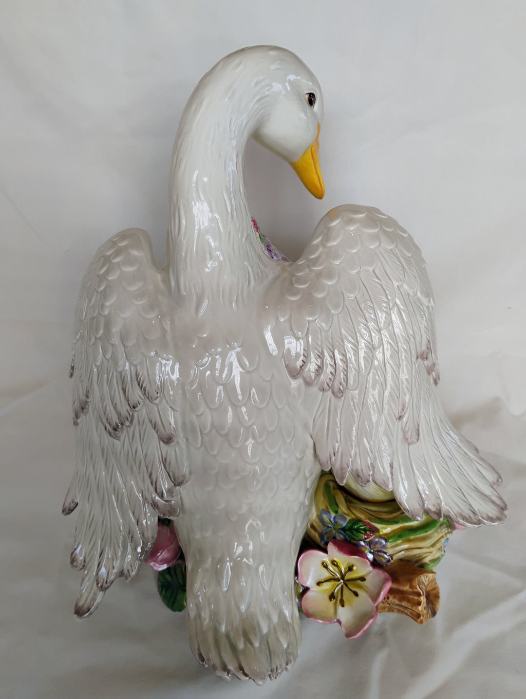 Fitz and Floyd Classics Mother Goose with Gosling Figurine with Original Box