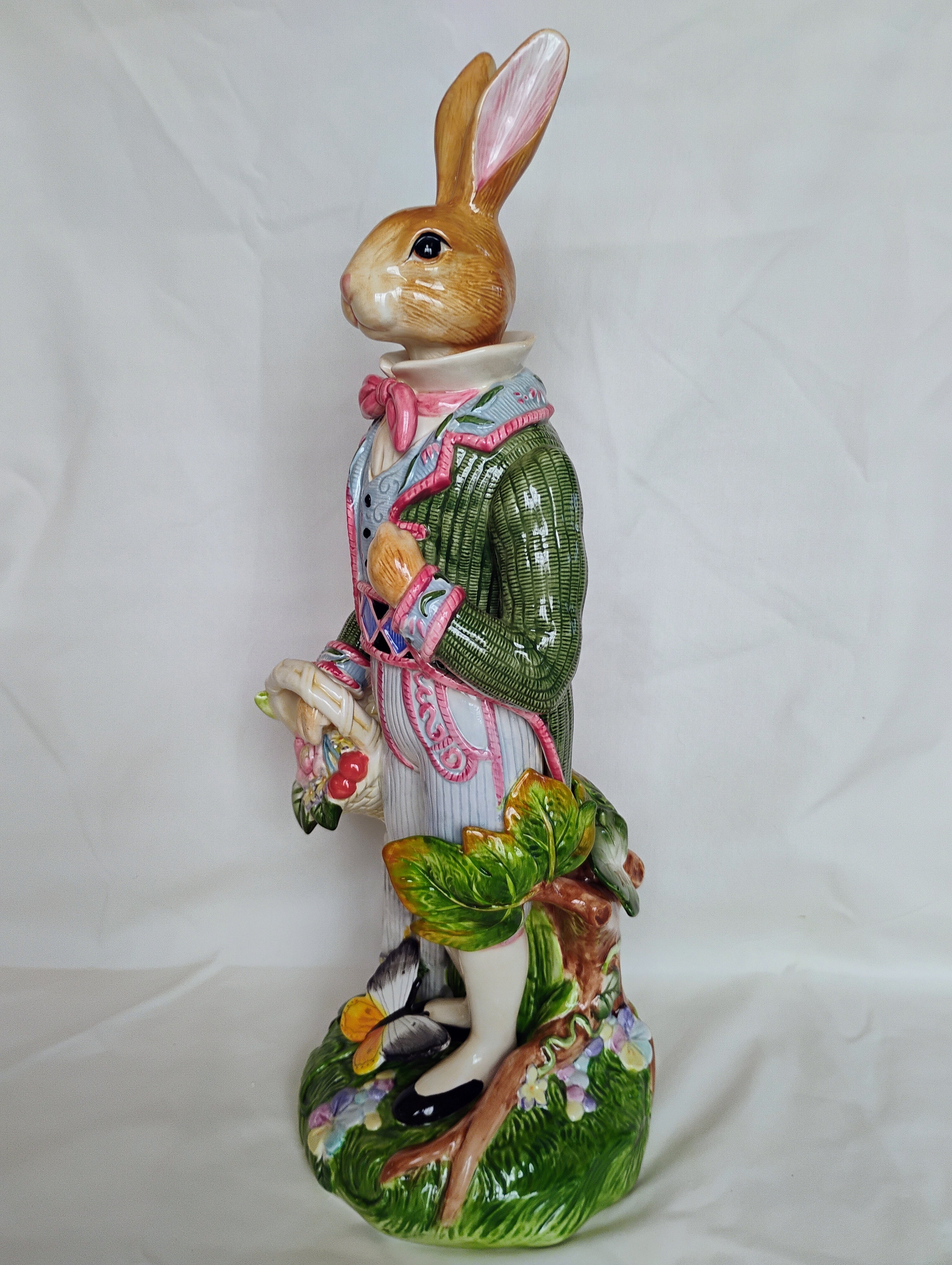 Fitz and Floyd Classics Old World Rabbits Gentleman Rabbit Figurine