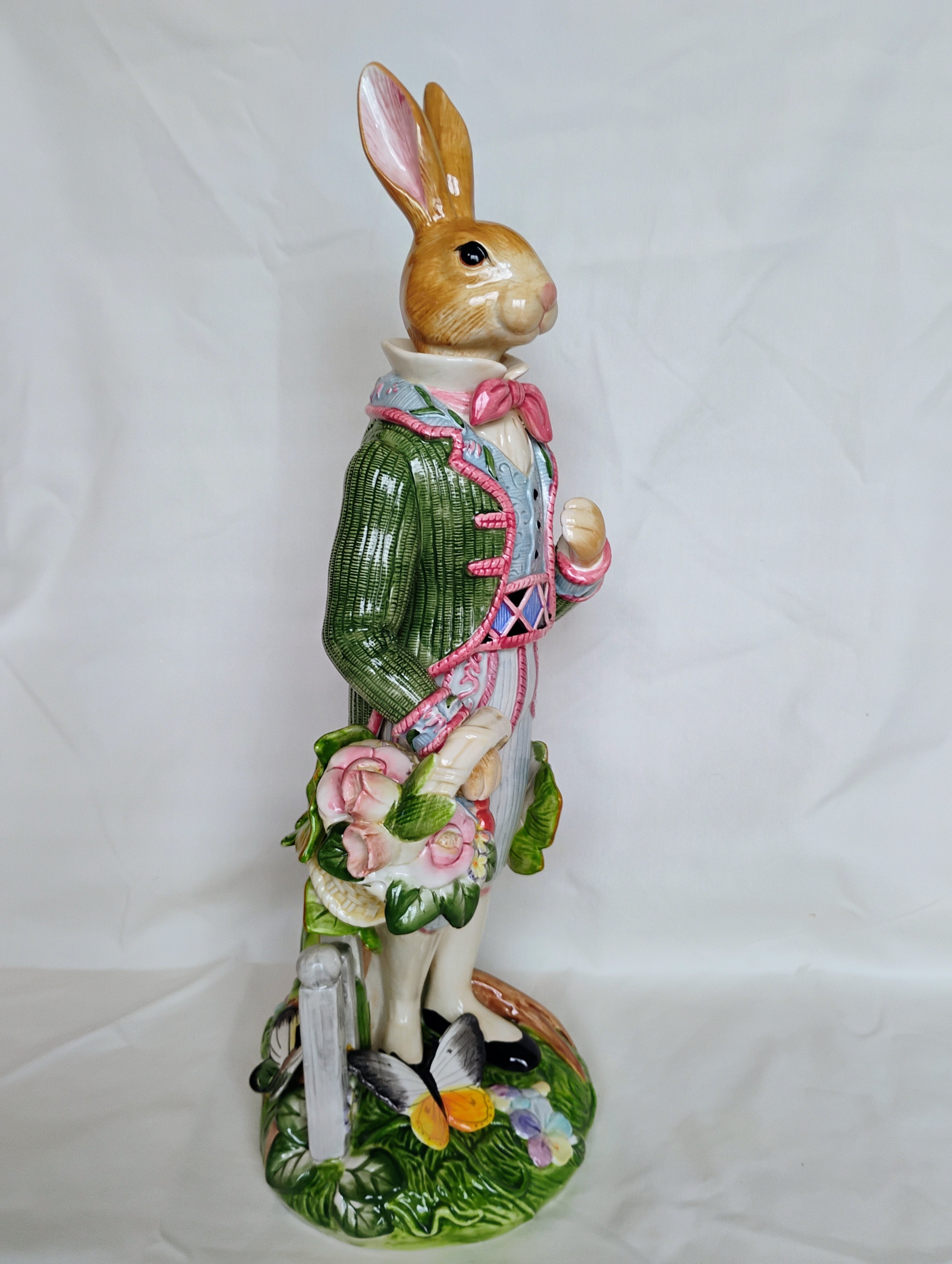 Fitz and Floyd Classics Old World Rabbits Gentleman Rabbit Figurine