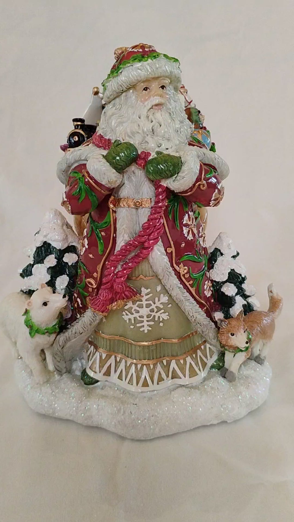 Fitz and Floyd Classics "O Holy Night" Santa Musical Figurine — Original Box