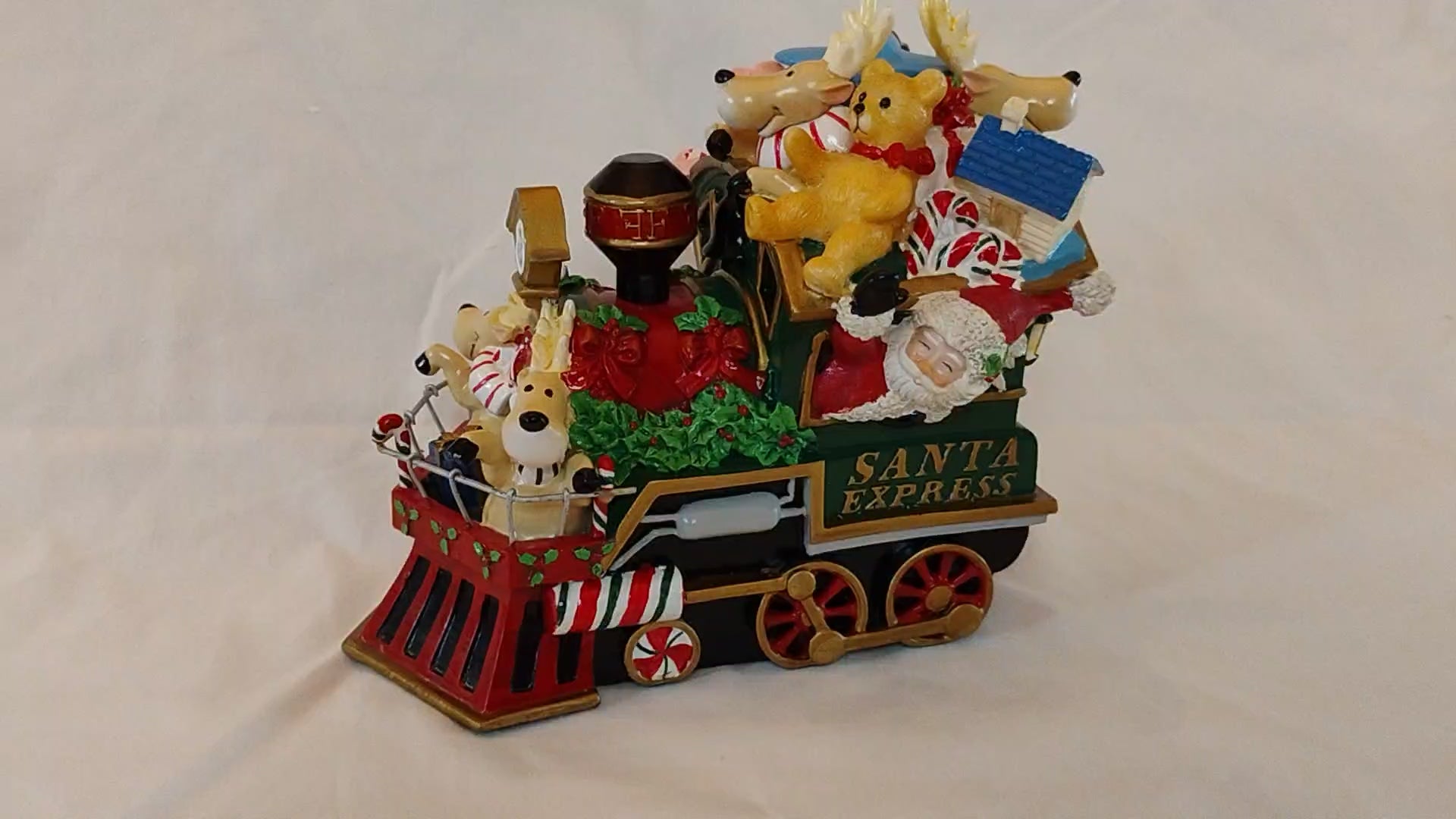 Fitz and Floyd Holiday Musicals "Toyland" Santa Express Train Musical Figurine — Original Box